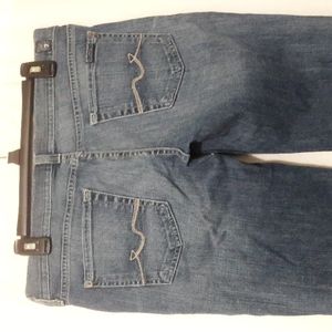 7 For All Mankind Women Denim Jeans Size 30 Straight Leg Dark Wash